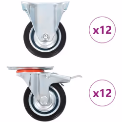 Questo set, composto da 24 rotelle, costituisce l'accessorio perfetto per attrezzature e mobili di piccole dimensioni come ba ...