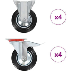 Rotelle 8 pz 160 mm Vidaxl 780612