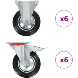 Rotelle 12 pz 160 mm Vidaxl 344777