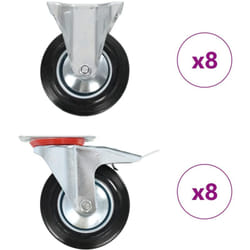 Rotelle 16 pz 160 mm Vidaxl