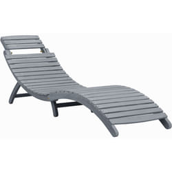 VidaXL 45959 sedia da esterno Salone Seduta imbottita Legno di acacia Grigio
