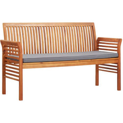 Panchina da Giardino, Panca da Giardino a 3 Posti 150 cm Legno Massello di Acacia Vidaxl