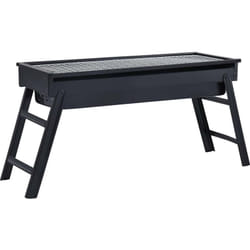 Vidaxl - Griglia Barbecue da Campeggio Portatile in Acciaio 60x22,5x33cm