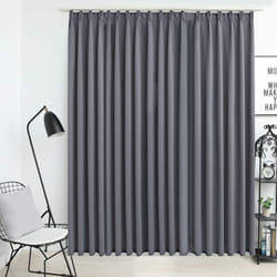 Tenda Oscurante con Ganci Grigia 290x245 cm Vidaxl 21525