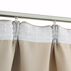 vidaXL Tende Oscuranti con Ganci 2 pz Beige 140x225 cm - Vista aggiuntiva 3
