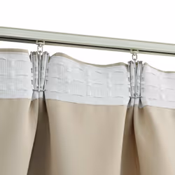 vidaXL Tende Oscuranti con Ganci 2 pz Beige 140x245 cm - Vista aggiuntiva 3