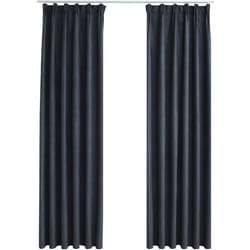 Vidaxl - Tende Oscuranti con Ganci 2 pz Antracite 140x225 cm