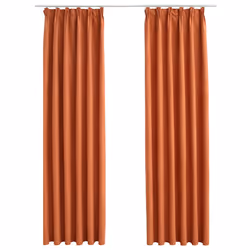 vidaXL Tende Oscuranti con Ganci 2 pz Ruggine 140x245 cm - Vista aggiuntiva 2