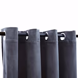 Tende Oscuranti con Anelli 2 pz Antracite in Velluto 140x175 cmcod mxl 79533 - Vista aggiuntiva 3