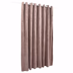 vidaXL Tenda Oscurante Anelli in Metallo Velluto Rosa Antico 290x245cm - Vista aggiuntiva 3