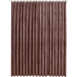Tenda Oscurante con Ganci Velluto Rosa Antico 290x245 cm Vidaxl