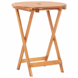 vidaXL Tavolo da Giardino Pieghevole 60x75 cm in Massello d'Acacia - Vista aggiuntiva 2