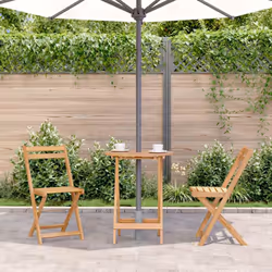 vidaXL Tavolo da Giardino Pieghevole 60x75 cm in Massello d'Acacia - Vista aggiuntiva 3