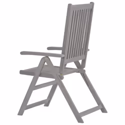 VidaXL 45938 sedia da esterno Terrazzo Legno di acacia Grigio - Vista aggiuntiva 5