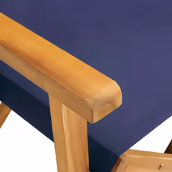 VidaXL 45948 sedia da esterno Terrazzo Poliestere Blu, Legno - Vista aggiuntiva 7