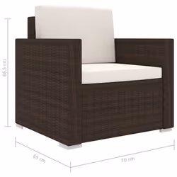 VidaXL 46789 set mobili da esterno - Vista aggiuntiva 8
