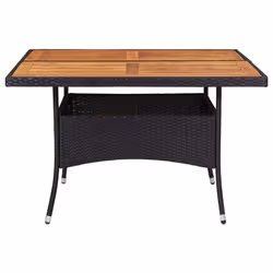 VidaXL 46187 tavolo da esterno Nero, Legno - Vista aggiuntiva 2