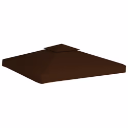 Copertura Superiore per Gazebo a 2 Strati 310g/m² 3x3m Marronecod mxl 120894 - Vista aggiuntiva 2