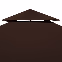 Copertura Superiore per Gazebo a 2 Strati 310g/m² 3x3m Marronecod mxl 120894 - Vista aggiuntiva 3