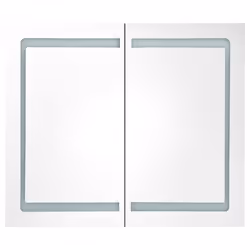 Armadietto Bagno con Specchio e LED 80x12,2x68 cmcod mxl 126856 - Vista aggiuntiva 3