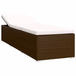 VidaXL 46226 sedia da esterno Salone Seduta imbottita Rattan sintetico, Acciaio Marrone, Crema, Bianco - Vista aggiuntiva 4