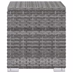 VidaXL 46227 sedia da esterno Salone Seduta imbottita Rattan sintetico, Acciaio Grigio - Vista aggiuntiva 8