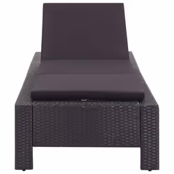 VidaXL 46237 sedia da esterno Salone Seduta imbottita Rattan sintetico, Acciaio Nero - Vista aggiuntiva 4