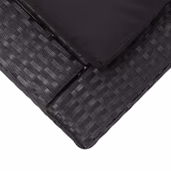 VidaXL 46237 sedia da esterno Salone Seduta imbottita Rattan sintetico, Acciaio Nero - Vista aggiuntiva 7