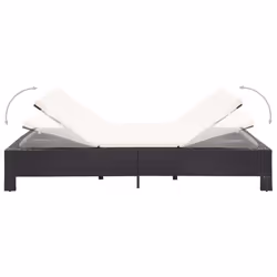 VidaXL 46238 letto per esterni Nero, Crema, Bianco - Vista aggiuntiva 5