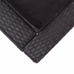 VidaXL 46241 letto per esterni Nero - Vista aggiuntiva 8