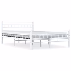 vidaXL Giroletto Bianco in Metallo 140x200 cm - Vista aggiuntiva 2