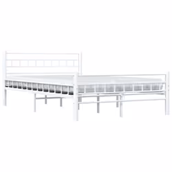 vidaXL Giroletto Bianco in Metallo 140x200 cm - Vista aggiuntiva 3