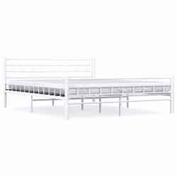 vidaXL Giroletto Bianco in Metallo 160x200 cm - Vista aggiuntiva 2