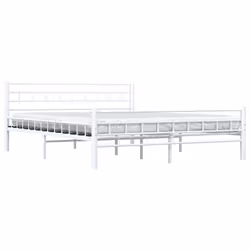vidaXL Giroletto Bianco in Metallo 160x200 cm - Vista aggiuntiva 3