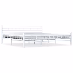 vidaXL Giroletto Bianco in Metallo 200x200 cm - Vista aggiuntiva 2