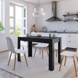 Vidaxl - Tavolo da Pranzo Nero 120x60x76 cm in Legno Multistrato