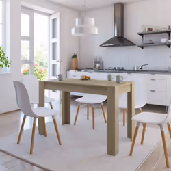 Questo tavolo da pranzo, progettato con linee semplici e pulite, sarà un'ottima scelta per la vostra sala da pranzo o cucina. ...