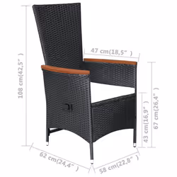 VidaXL 47679 set mobili da esterno - Vista aggiuntiva 7