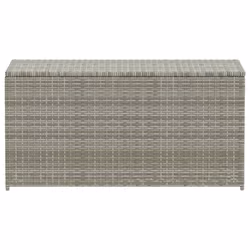 Baule da Giardino in Polyrattan 100x50x50 cm Grigiocod mxl 80328