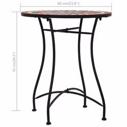 VidaXL 46713 tavolo da esterno Nero, Crema - Vista aggiuntiva 7