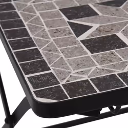 VidaXL 46716 sedia da esterno Terrazzo Ceramica, Caldaie Grigio - Vista aggiuntiva 8