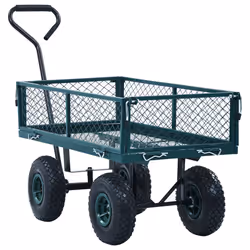 vidaXL Carrello a Mano da Giardino Verde 250 kg - Vista aggiuntiva 2