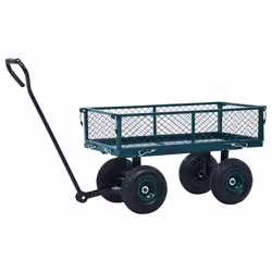 vidaXL Carrello a Mano da Giardino Verde 250 kg - Vista aggiuntiva 3
