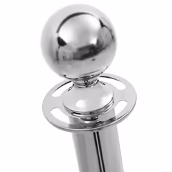 vidaXL Set Transenne Separacode VIP 3 pz in Acciaio Inox Argento - Vista aggiuntiva 3
