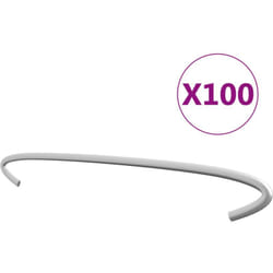 Ganci per Gabbione 100 pz in Acciaio Zincato 30 cm Vidaxl 5667