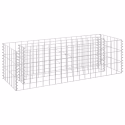 vidaXL Gabbione Letto Rialzato in Acciaio Zincato 90x30x30 cm - Vista aggiuntiva 2