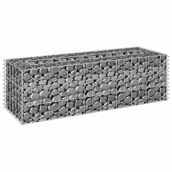 vidaXL Gabbione Letto Rialzato in Acciaio Zincato 90x30x30 cm - Vista aggiuntiva 3