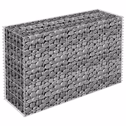 vidaXL Gabbione Letto Rialzato in Acciaio Zincato 90x30x60 cm - Vista aggiuntiva 3