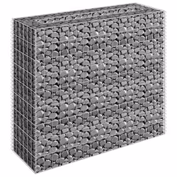 vidaXL Gabbione Letto Rialzato in Acciaio Zincato 90x30x90 cm - Vista aggiuntiva 3