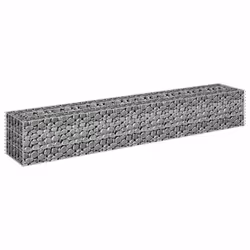 vidaXL Gabbione Letto Rialzato in Acciaio Zincato 180x30x30 cm - Vista aggiuntiva 3